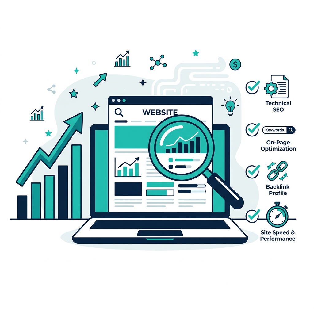 Digital Presence & SEO Audit service illustration