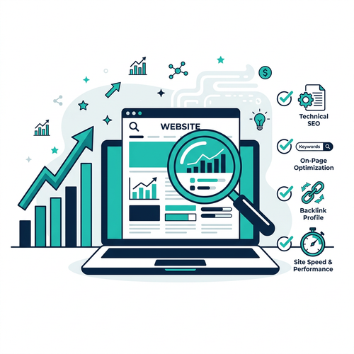Digital Presence & SEO Audit service illustration