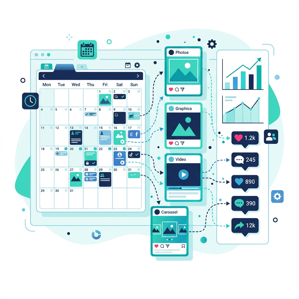Social Media Strategy & Execution service illustration