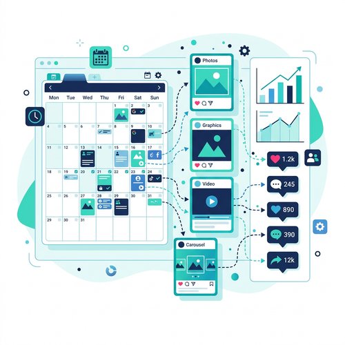 Social Media Strategy & Execution service illustration